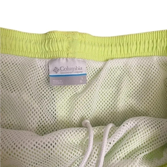 Columbia PFG Backcast Ⅲ Water Fishing Swim Shorts Neon Yellow Green Men’s size L - Picture 4 of 16